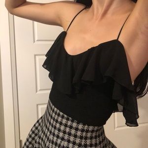 Kimchi Blue Cropped Ruffle Top